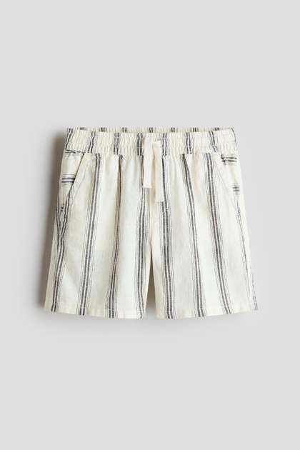 H&M Linen-blend
                    Drawstring Shorts