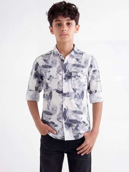BEARSOUL Boys Standard
                    Printed Casual Shirt
