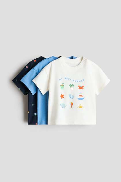 H&M 3-pack Cotton
                      T-shirts