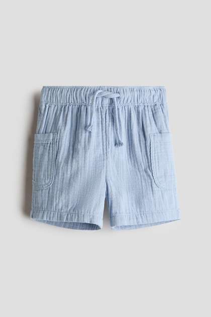 H&M Cotton Muslin
                    Shorts