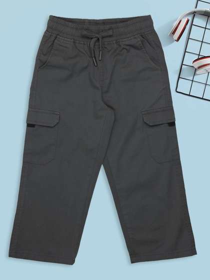 Pantaloons Junior Boys
                      Straight Fit Cargos Trousers