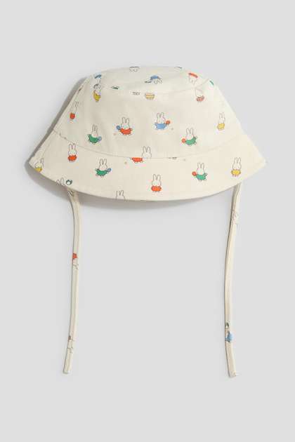 H&M
                    Embroidery-Detail Cotton Bucket Hat