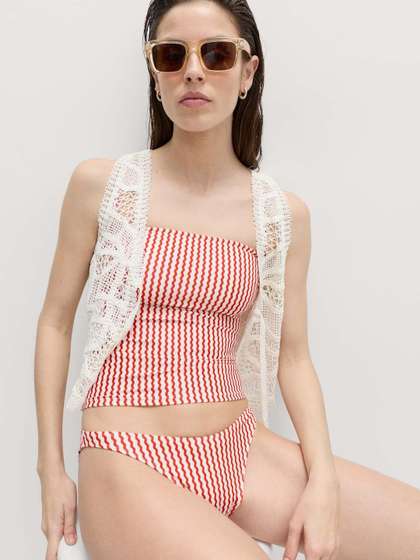 Marks & Spencer
                        Women Printed Bandeau Tankini Swimwear