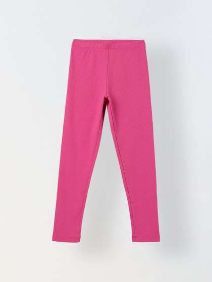 SPUNKIES Girls Cotton
                    Solid Leggings