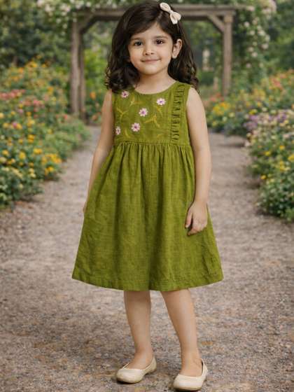 Superminis Floral Print
                    Fit & Flare Dress