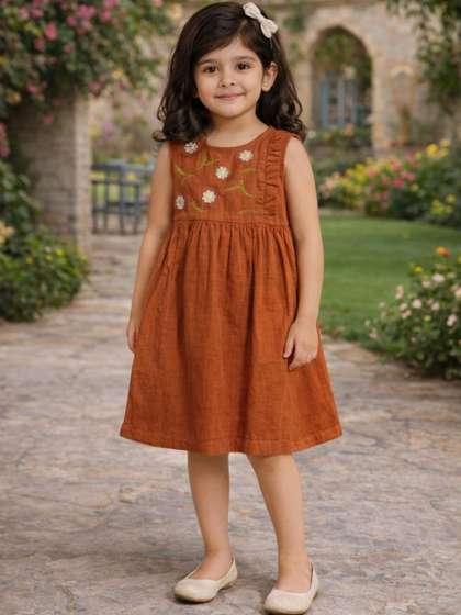 Superminis Floral Print
                    Fit & Flare Dress