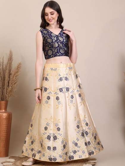 Renvaani Fashion
                        Embellished Semi-Stitched Lehenga & Blouse
                        With Dupatta