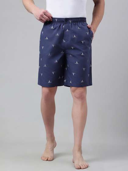 Van Heusen Innerwear
                        Men Printed Regular Fit Mid-Rise Cotton Lounge
                        Shorts