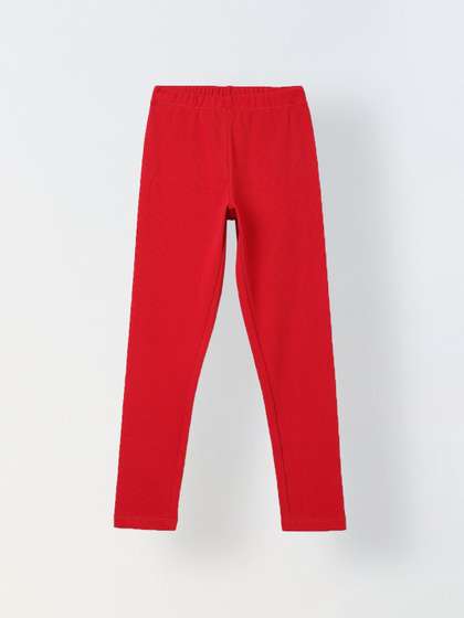SPUNKIES Girls Cotton
                    Solid Leggings