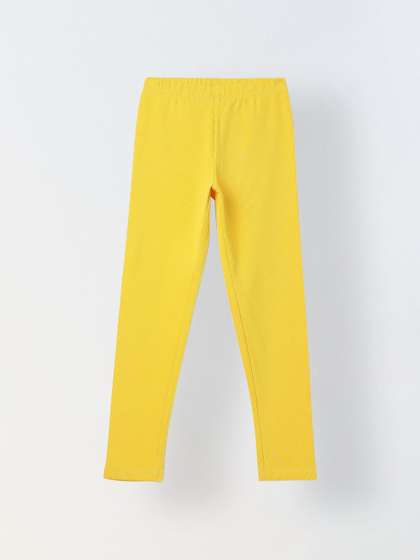 SPUNKIES Girls Cotton
                    Solid Leggings