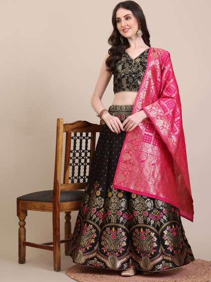 Renvaani Fashion
                        Embellished Semi-Stitched Lehenga & Blouse
                        With Dupatta