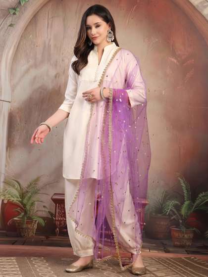 KALINI Embellished
                        Sequinned Dupatta