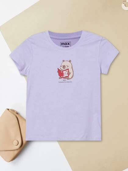 max Girls Cotton
                    Tshirts