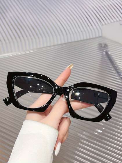 OUDI Women Clear
                        Lens & Black Cateye Sunglasses
                        OUGLA_818120191258