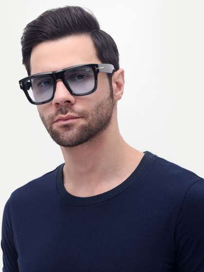 HAMILTANO WINSTON Men
                    Blue Wayfarer Sunglasses with