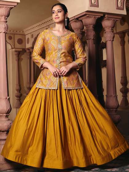 MADHURAM Printed
                        Ready to Wear Lehenga &