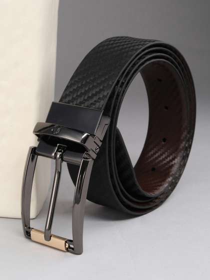 Louis Philippe Men
                    Italian Leather Dual Tone Zinc Alloy Buckle Formal
                    Reversible Belt