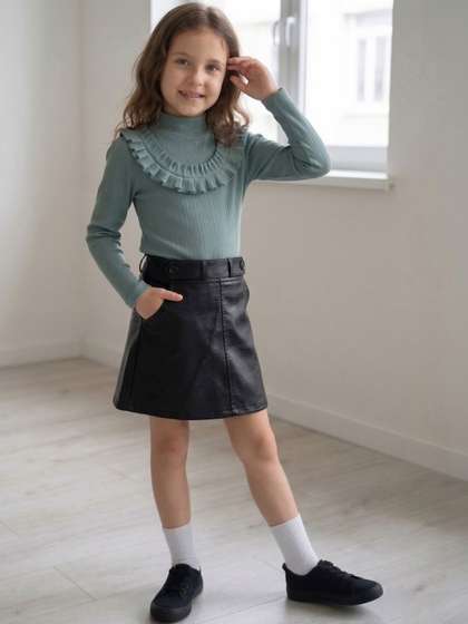 Hikuj Girls Top with
                    Skirt