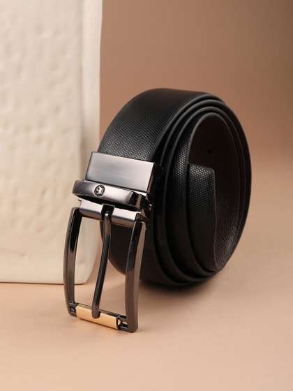 Louis Philippe Men
                    Italian Leather Dual Tone Zinc Alloy Buckle Formal
                    Reversible Belt