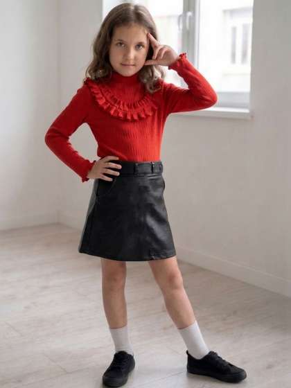 Hikuj Girls Top with
                    Skirt