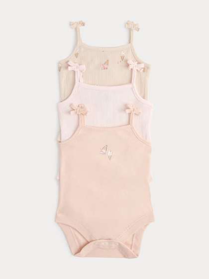 Marks & Spencer
                    Girls 3 Pack Pure Cotton Ice Cream Bodysuits