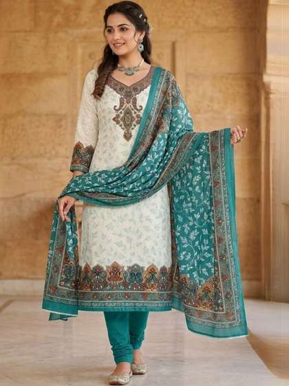 KTI Printed
                        Unstitched Dress Material