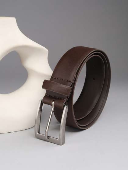 Louis Philippe Men
                    Italian Leather Brush Nickel Buckle Formal Profile
                    Belt