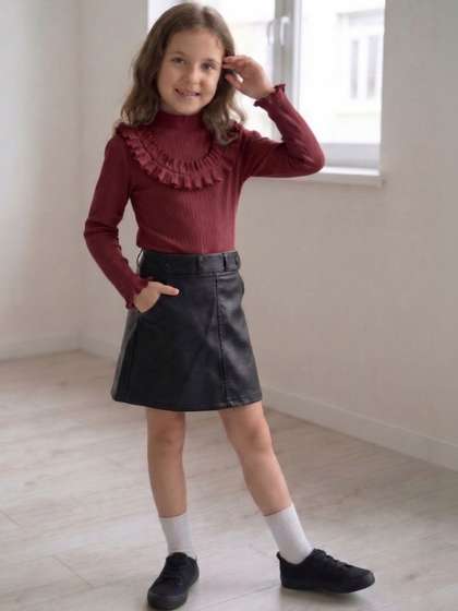 Hikuj Girls Top with
                    Skirt