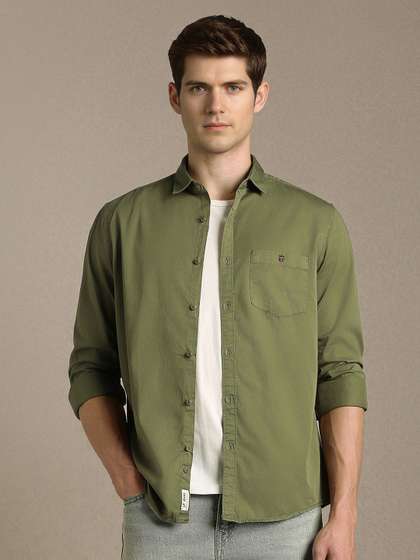 Louis Philippe Jeans
                        Pure Cotton Slim Fit Casual Shirt