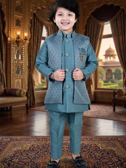 Arshia Fashions Boys
                        Embroidered Sherwani