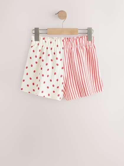NEXT Girls Striped Pure
                    Cotton Shorts