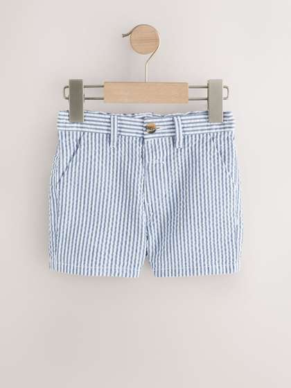 NEXT Boys Striped Pure
                    Cotton Shorts