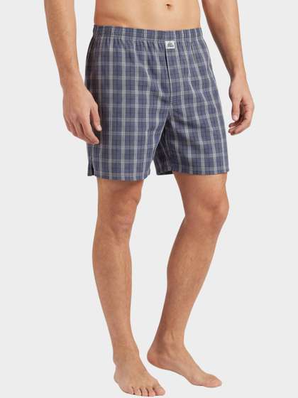 Levis 075 Men
                          Regular Fit Checked Woven Cotton Boxer Shorts
                          with Back Pocket