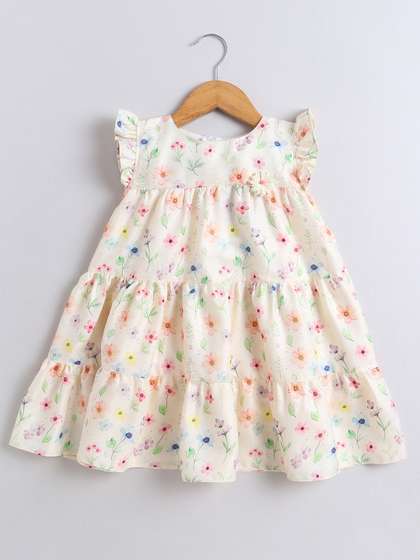 BUMZEE Floral Print
                    Peplum Dress