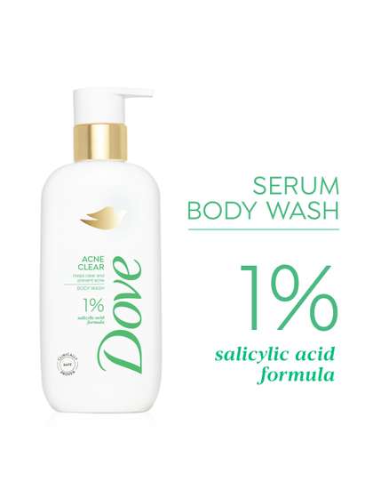 Dove 1% Salicylic
                          Acid Formula Acne Clear Serum Body Wash - 300
                          ml