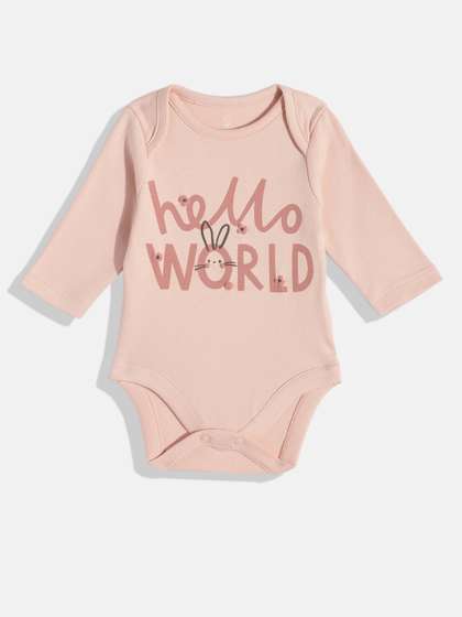 mothercare Kids Girls
                    Printed Pure Cotton Bodysuit