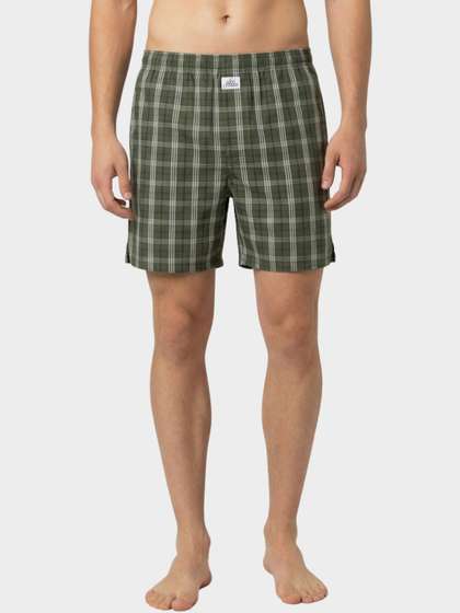Levis 075 Men
                        Regular Fit Checked Woven Cotton Boxer Shorts
                        with Back Pocket