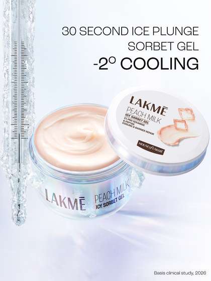 Lakme Peach Milk Icy
                      Sorbet Gel Instant Cooling Moisturizer with 2%
                      Pro-Ceramide - 100 g