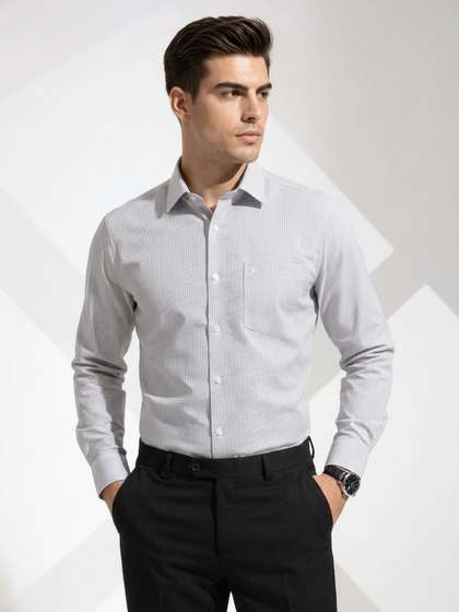 INVICTUS Slim Fit
                          Micro Ditsy Printed Pure Cotton Formal Shirt