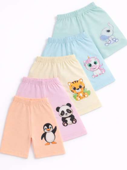 Superminis Girls Animal
                    Printed Shorts