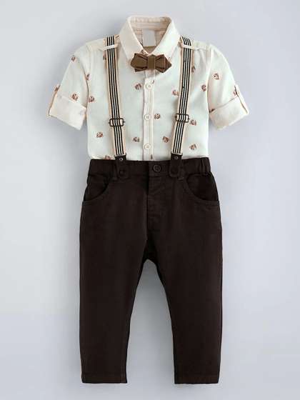 Hopscotch Boys Printed
                      Shirt with Trousers