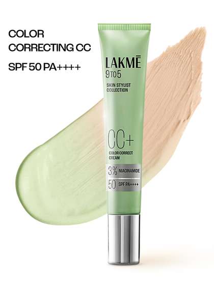 Lakme 9to5 Matcha
                        Green CC+ Cream with SPF50 PA+++ & 3%
                        Niacinamide - 18 g