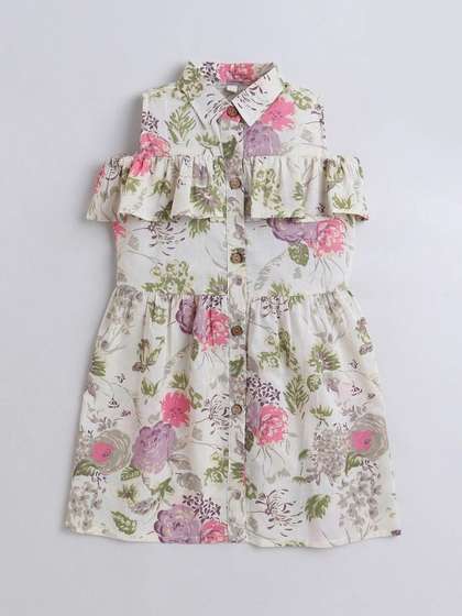 Hopscotch Floral Print
                    Fit & Flare Dress