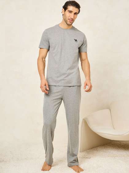 Styli Men Pack Of
                          2 Round Neck Short Sleeves Night Suit