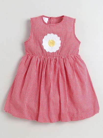 Hopscotch Checked Fit
                    & Flare Dress
