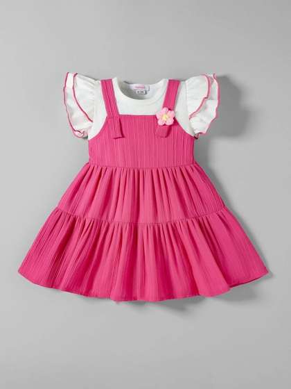 Hopscotch Chiffon Fit
                    & Flare Dress