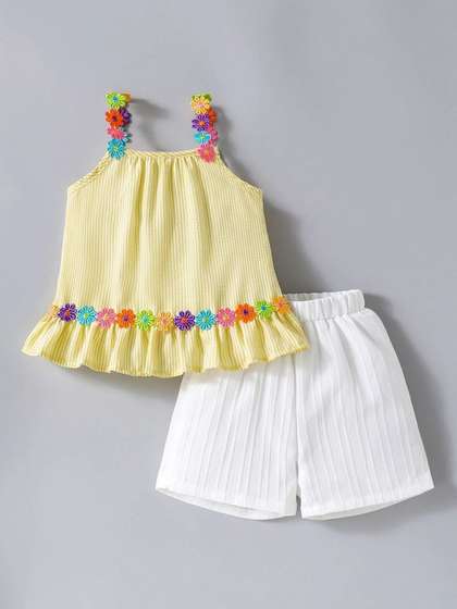 Hopscotch Girls Top with
                    Shorts