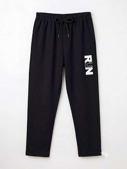 AYVINA Regular Fit
                    Graphic Print Track Pants