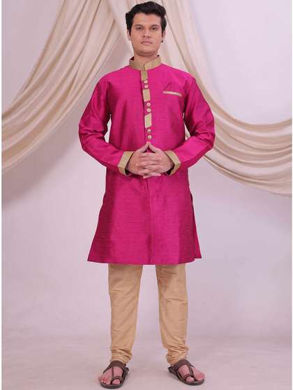 Desibutik
                        Embroidered Mandarin Collar Sherwani