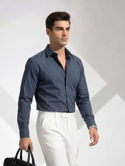 INVICTUS Slim Fit
                        Pure Cotton Formal Shirt